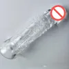 Soft Penis Extension Sleeve G Point male silicone cockring sex product Delay Ejaculation Particle cock Extender Sex Toys Dildo Enlarger For Men