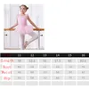 Ballet Ballet saia meninas mangas Dança Vestido lantejoulas algodão saia tutu Bow Exercício Roupa Dancewear Infantil