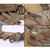 Tactical Service Dog Vest Camouflage Hunting Molle K9 Dog Harness with Pouches Water Bottle Carrier Bag8746533