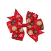 3 Inch Girls Hair Clips Christmas Tree Bow Sequins Snowflake Barrettes Hairbow Hairpin Hair Head Accessories9470428