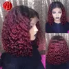 Old Cobbler Speedy Personnalisé 100 Human Human Hair Water Wave Bobo Wigs Front Lace Wig Bandle 2940823