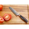 Sunlong 5 -calowy Chef039s Nóż Damascus stalowe noże 67 Llayers Santoku Knife VG10 Stalowe rdzeń Nóż mięsny Cleaver48477058444