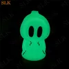 Utsökt design HOOFAH Ghost Form Lysande nya rör Silikon Glas Oil Burner Vatten Rör Glas Bong Rökning Dabber Tool