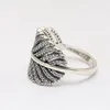 卸売 - 羽毛の羽毛の宝石のための宝石のための宝石類925スターリングシルバーczダイヤモンドの女性の指輪
