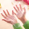 Envoyer par DHL Gants transparents jetables de haute qualité PE 100 Pcs par lots Mains de protection Gants de cuisine pour la maison Nettoyage ménager