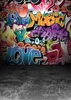 Dream 5x7ft Kolorowe Graffiti Wall Tło Hiphop Street Art Photography Tło Dla Baby Portrait Photo Gray Floor Backdrop Studio Prop