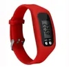 Podomètre LCD numérique Smart Multi Watch Silicone Run Step Distance de marche Compteur de calories Montre Bracelet électronique Couleur Podomètres 110