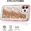 Spadek płynnych Bling Waterfall Glitter Wytrzymanie błyszczącego zderzaka przezroczystą gumową obrońcą osłony obrońcy iPhone'a 15 Pro Max 14 13 12 Mini 11 xs Max 7 8 Plus XR Samsung S23 Ultra S22 S21