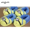 Gorąca sprzedaż man man despicable me sinions kryjówki Pluszowe nadziewane śmieszne kapcie stado cosplay house buty