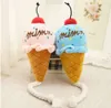 Adorabile giocattolo per cani Cucciolo di peluche Giocattolo con squittio per cani di piccola taglia Giocattoli per gatti da masticare Gelato da masticare Gioca a giocattoli Prodotto per animali domestici rosa/blu