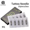 10pcs Tattoo Cartridge Needles M1 Disposable Needle tip Supplies For Rotary Machine Gun Shader 15M1/17M1/19M1/21M1/23RM/25M1