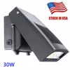 Stock in USA 30W LED Wall Pack Light, 0-90° Adjustable Lamp Body, 5000K 3300 Lumens, 250 Watt HPS/HID Replacement 5 Years Warranty