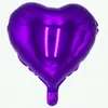 Ballons en feuille d'aluminium à l'hélium de 18 pouces ballon en forme de coeur de 18 "pour la décoration de fête de mariage fournitures de la Saint-Valentin 15 couleurs