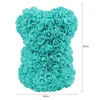 25cm mousse créative rose fleur peluche nounours artificiel de Noël fête de noël décoration valentines cadeaux ornement fournitures