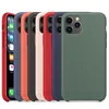 Capa de silicone premium para novo iphone 15 14 13 12 pro max 11 xr xs 8 plus silicone líquido macio borracha tpu borracha doce cor capa de telefone com pacote