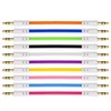 3,5 mm 1 m 3 FT kleines flaches Aux-Kabel Buntes männliches Auto-Stereo-AUX-erweitertes Audio-Hilfskabel für iPhone Samsung MP3 MP4