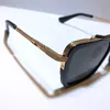 Novos sete óculos de sol masculinos metal vintage moda estilo quadrado quadro proteção ao ar livre uv 400 lente óculos com caso vendido by259u