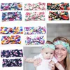Mommy and baby Matching Cotton Bow Headbands Photo Prop Gift for Adult Rabbit Ears Elastic Cloth Bowknot Headbands Accessories 6sty