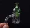 25mm Gavel Quartz Banger Nail Core Reactor med Spinning Carb Cap Flat Top 10mm 14mm 18mm Man Kvinna DAB Riggar Glas Bongs