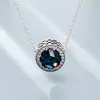 1pcs Crystal Pendant Necklace Multicolor Stone Fits pandora 45cm+8cm Chain Women Female Birthday Chirstmas Gift N003