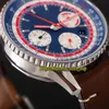 V9F TOP B01 AB01212B1C1X1 PAN AM SPECIALE EDITIE ETA A7750 Automatische chronograaf Mens Watch Two Way Rotation Bezel Sport Stopwatch2012871