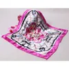 Écharpe carrée en soie imitée Coiffe Cou Satin Foulards Mode femmes costume d'affaires écharpe enveloppe Châle Foulard