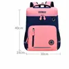 Children School Bags Boys Girls Shoulders Bags Kids Solid Color Patchwork Bag with Stars High Capacity Bag School Supplies Wholesale