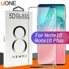 Voor Samsung Note 10 Plus 5D Case Friendly Fingerafdruk Unclock Tempered Glass Curve Edge Screen Protector voor Galaxy S10 S9 S20 met pakket