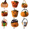 Halloween pumpa påsar hallowmas säckar presentpåse Drawstring godisväska Tricks eller Halloween Party favör för barnleksaker