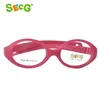 SECG Miopia Ottica Rotonda Occhiali Per Bambini Telaio Solido TR90 Diottrie In Gomma Trasparente Occhiali Per Bambini Flessibile Morbido Eyewear7200840