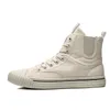 Segeltuchschuhe Herren High Top Schuhe Herren Studenten Mode Atmungsaktive Freizeitschuhe Männer Tägliches Kleid Gummi Weiche Sohle