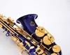 Wysokiej jakości Suzuki Alto Eb Tune Saksofon E-Flat Performance Instrumenty Maszyny Brass Blue Saksofon z ustnik Case