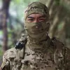 Camuflaje táctico Balaclava Mascarilla de cara completa CS Wargame Ciclismo Ejército Caza Bicicleta a prueba de viento Casco Revestimiento Ejército CP Bufanda Máscara