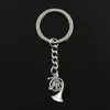 20PCS / LOT مفتاح حلقة سلسلة المفاتيح سحر المجوهرات قلادة من الفضة مطلي ملحقاتها مفتاح