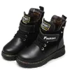 Cool Ankle Leather Boys Boots Midcalf Winter Warm Plush With Rivet Toddler Little Big Kid Boots Size 26419073579