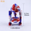 New smoking accessories silicone bong tobacco dry herb smoking pipes 14mm glass down stem joint dab rig glass bubbler hookah shish2487