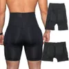 Nieuwe heren gevoerde kont enhancer buit gegoten boyshort ondergoed bokser platte maag shapewear ondergoed