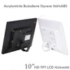 10 inch Screen LED Backlight HD 1024*600 Video Loop Digital Photo Frame Electronic Album Picture Music Movie Full Function Good Gift