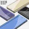 Xiaomi Mi 13Pro 12 12Pro 12X 11 11 Lite 5G NE 11I 11i 11T 10T Pro Clear Flip Leather Caver 용 고급 미러 전화 케이스