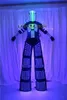 Stilts Walker LED luzes trajes, traje de dinamarquês led robô terno para festival de música eletrônica de desempenho festival DJ