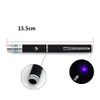 Groen Rood Blauw Paars Licht D14 * 155mm 5 MW Laser Pen Laser Pointer Pen voor SOS Montage Nacht Jachtonderwijs OPP-Pakket 1000pcs / lot