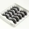 Hot 5PAirs Fake 3D Mink Eyelashes Mink Lashes Naturliga tjocka Falska Ögonfransar Makeup Eyelash Extension Maquillage