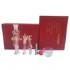 Glass pipes Nectar Collector set 10mm with domeless quartz Nail oil rigs water min kit happywater DHL Free to USA