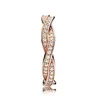 100% 925 Sterling Silver Musing Twisted Lines Pierścień Oryginalny Pudełko dla Pandora 18K Rose Gold CZ Diament Luksusowe Designer Kobiety Pierścienie Zestawy