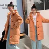 Épaississement Long À Capuche Lâche Solide Populaire Haute Qualité Manteau Parka Veste Hiver Chaud Outwear Casual Casaco Pardessus De Mode