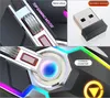 Ratón USB RGB recargable inalámbrico 2,4 Ghz Esports ratón retroiluminado para juegos portátil ratones de escritorio 7 botones 3 engranajes iluminación de espera larga ratones Slient A5 RGB luminoso