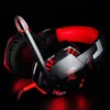 Pvflymk G2000 Gaming Headset Headphones Wired Gamer Hörlurar med mikrofon Deep Bass Stereo Headset med bakgrundsbelyst för PS4 Telefon PC Laptop