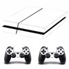 Branco da etiqueta da pele para PS4 Play Station 4 Console 2 Controlador Protector Pele