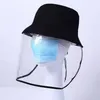 Epidemic Protection Hat Anti-spitting Protective Fisherman Cap Dust And Sand Protection Mask Sun-shade Bucket Cap Party Hats ZZA1903