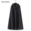 Raincoats Long Raincoat Hooded Rain Poncho Cover Women Suit Jacket Black Coat Waterproof Windbreaker Kurtka Damska Gift14919864254261